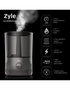 Zyle Oro drėkintuvas ZY204HG