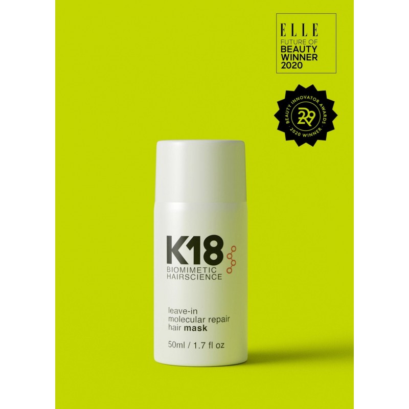 K18 PEPTIDE NENUPLAUNAMA MOLEKULINĖ ATKURIAMOJI KAUKĖ PLAUKAMS, 50 ML