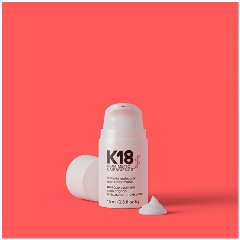 K18 PEPTIDE NENUPLAUNAMA MOLEKULINĖ ATKURIAMOJI KAUKĖ PLAUKAMS, 15 ML