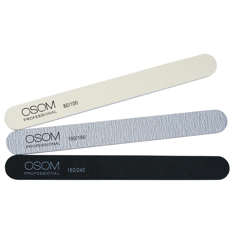 Dildžių nagams rinkinys Osom Professional Straight, 3 vnt. OSOMP1803
