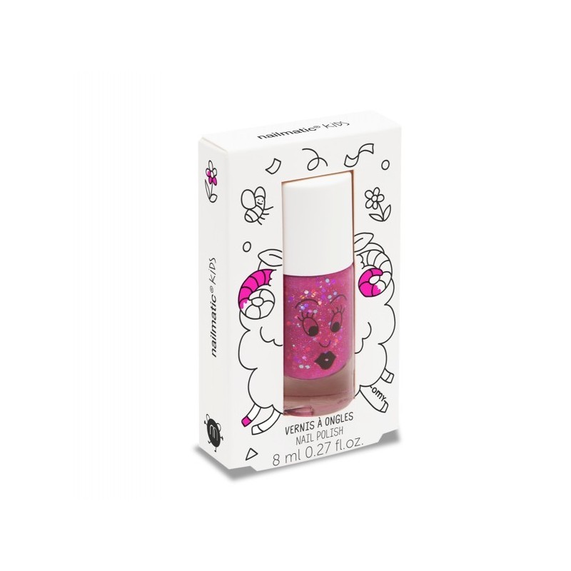 SHEEPY Glitter Nail Polish Nagų lakas, 8ml