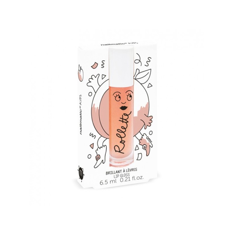 PEACH Rollette Lip Gloss Persikų skonio lūpų blizgesys, 6.5ml
