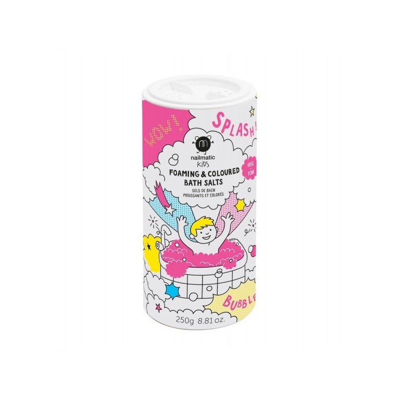 PINK SALTS Foaming & Coloured Bath Salts Putojanti rožinė vonios druska, 250g