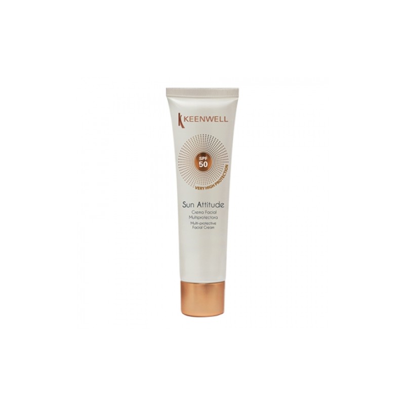 KEENWELL SUN ATTITUDE APSAUGINIS KREMAS VEIDUI SPF 50, 60 ml