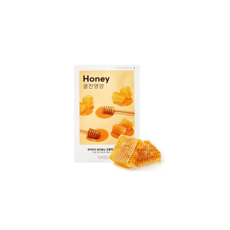 Missha Airy Fit Sheet Mask Honey Veido kaukė 19g