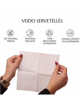 TESORO Veido Servetėlės – Vienkartiniai Rankšluosčiai