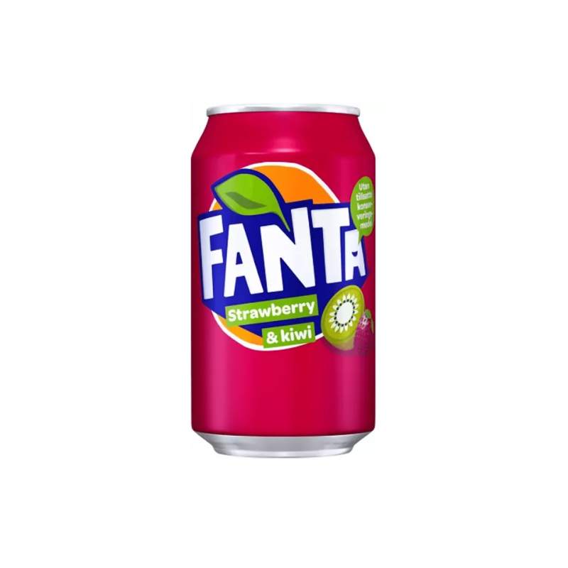 Gazuotas gaivusis gėrimas FANTA (BRAŠKIŲ IR KIVIŲ SK.), 330ml