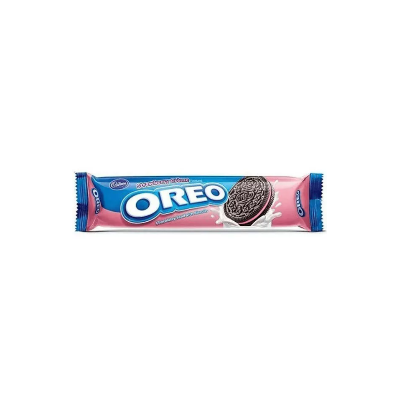 Sausainiai OREO STRAWBERRY CREME, 119,6g