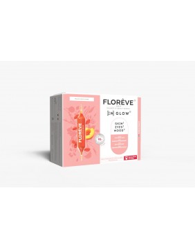 FLOREVE natūralus maisto papildas odos drėkinimui ir švytėjimui (IN) GLOW su hialurono rūgštim