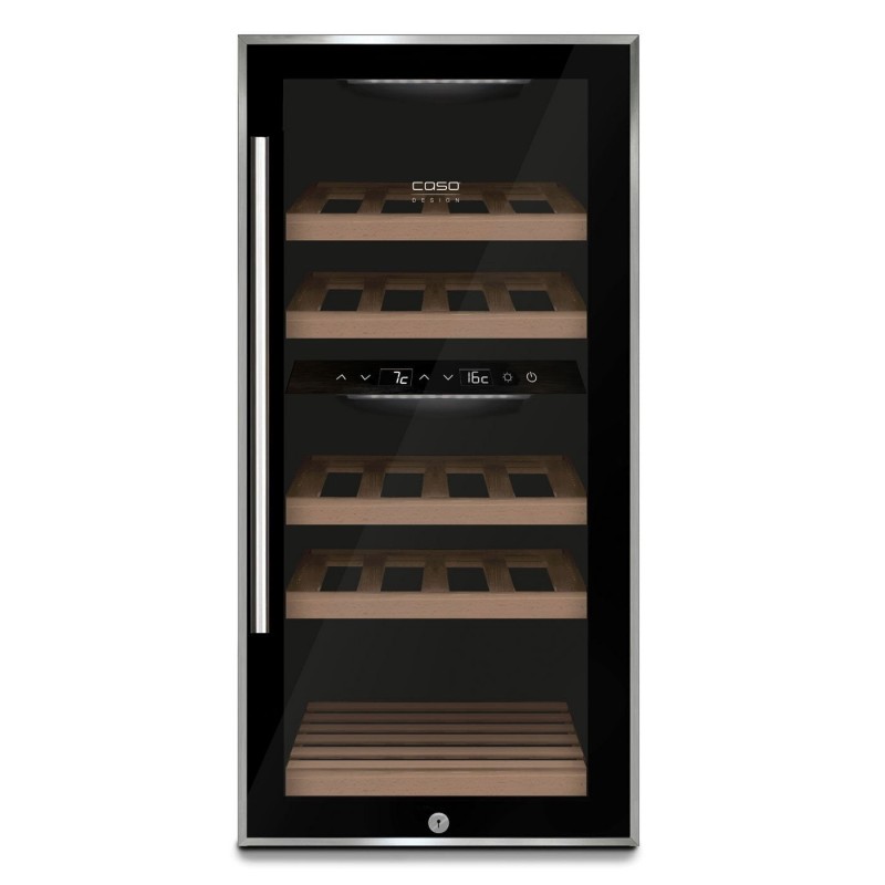Caso | Wine cooler | WineComfort 24 | Energy efficiency class G | Bottles capacity 24 bottles | Cooling type Compressor technol