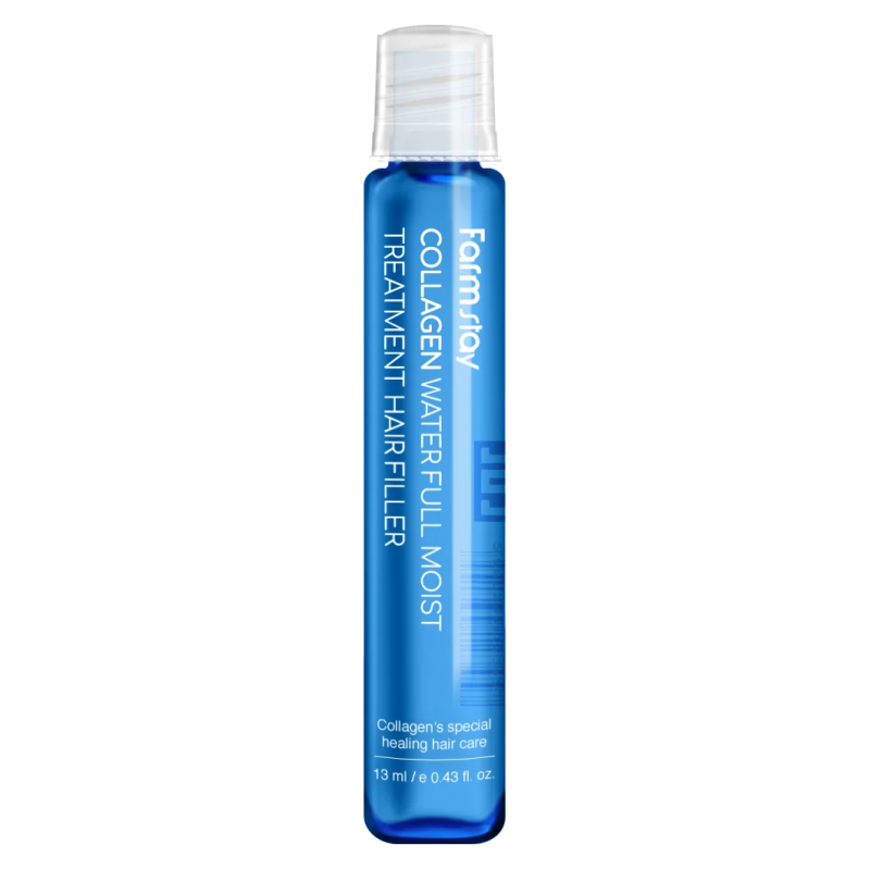 FarmStay Collagen Water Full Moist Treatment Atstatomoji Plaukų Ampulė su Kolagenu, 13 ml