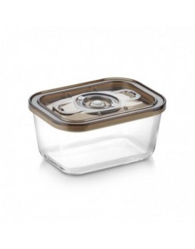 Caso Glass Vacuum Container with Plastic Lid | VacuBoxx Eco M | Transparent