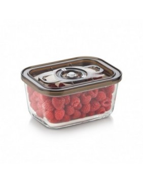 Caso Glass Vacuum Container with Plastic Lid | VacuBoxx Eco M | Transparent