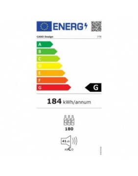 Caso | Wine Cooler | WineDeluxe WD 17 | Energy efficiency class G | Built-in | Bottles capacity 17 | Black