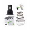 Caso Professional Hand Vacuum Sealer with Accessories | Vacu OneTouch Pro Set | Power 20 W | Black