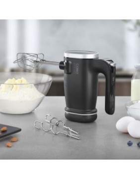 Caso Cordless Hand Mixer | Click & Mix | Hand Mixer | 150 W | Number of speeds 8 | Stainless Steel/Black