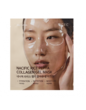 NACIFIC RICE PEPTA Collagen Gel Mask kolageno gelinė veido kaukė su peptidų kompleksu ir ryžių ekstraktu, 35 g.