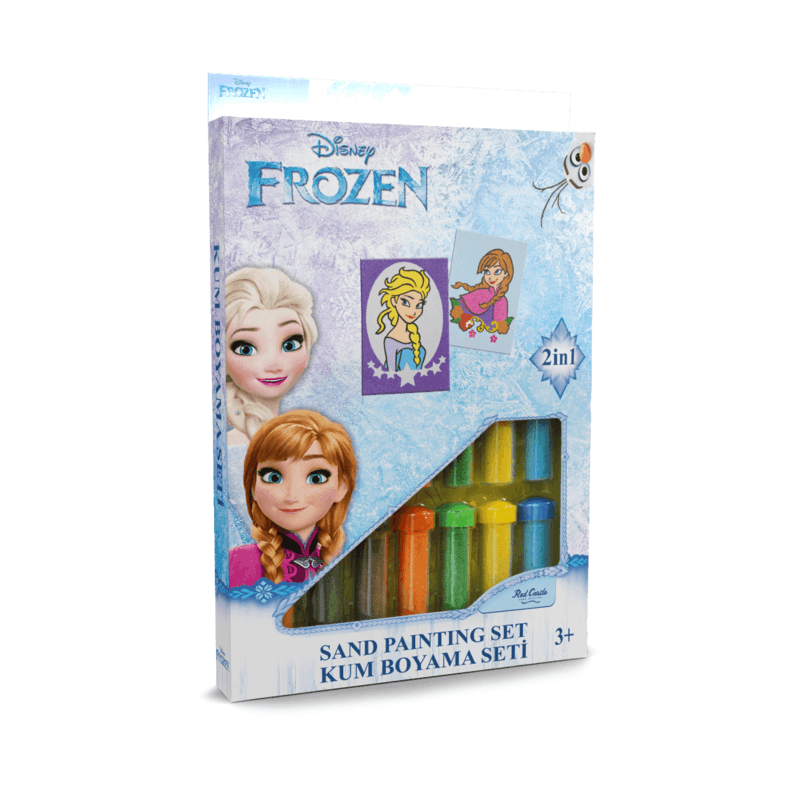 SPALVOTO SMĖLIO RINKINYS "FROZEN IR ANA"
