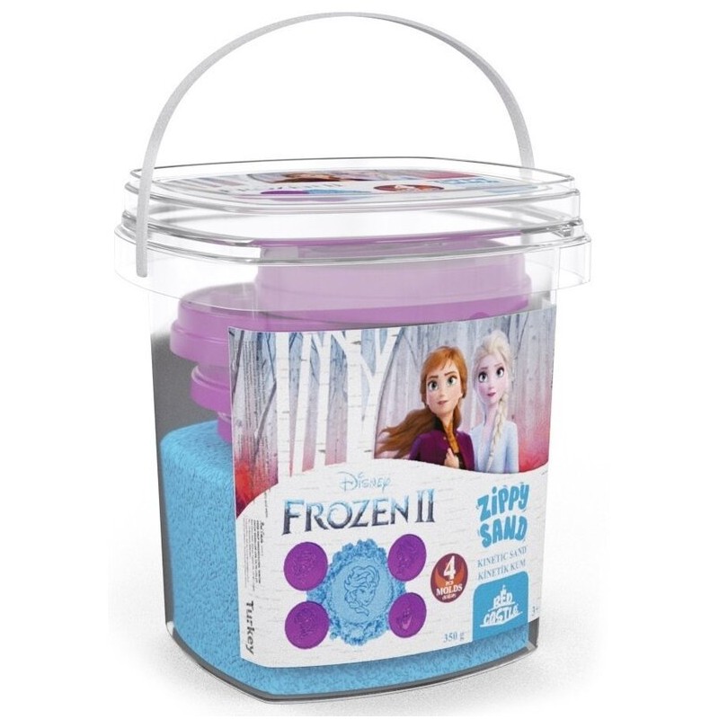 Violetinės spalvos kinetinis smėlis"Frozen" 350g.