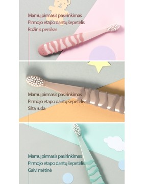 K-MOM vaikiškas dantų šepetėlis (nuo 12 iki 36 mėnesių)
