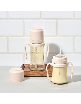 Mother-K PPSU gertuvė su silikoniniu šiaudeliu 300 ml.