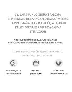 HUG gertuvė su šiaudeliu