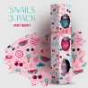 Snails Mini rinkinys (3 vnt) - UOGYTĖ