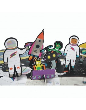 Dėlionė su figūrėlėmis, Kosmosas, 60 det.