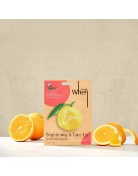 Simply When Citron veganiška šviesinanti ir drėkinanti veido kaukė