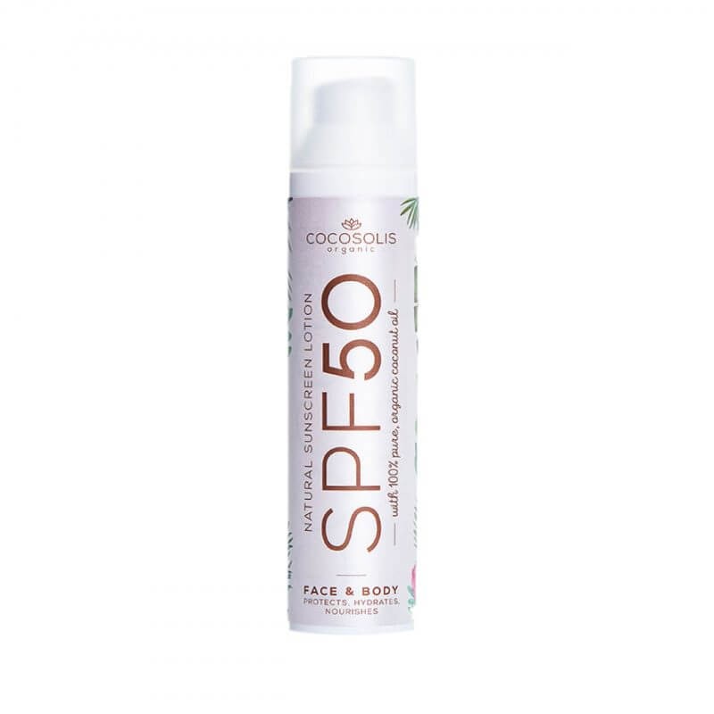 Cocosolis SPF 50 natūralus apsauginis losjonas nuo saulės