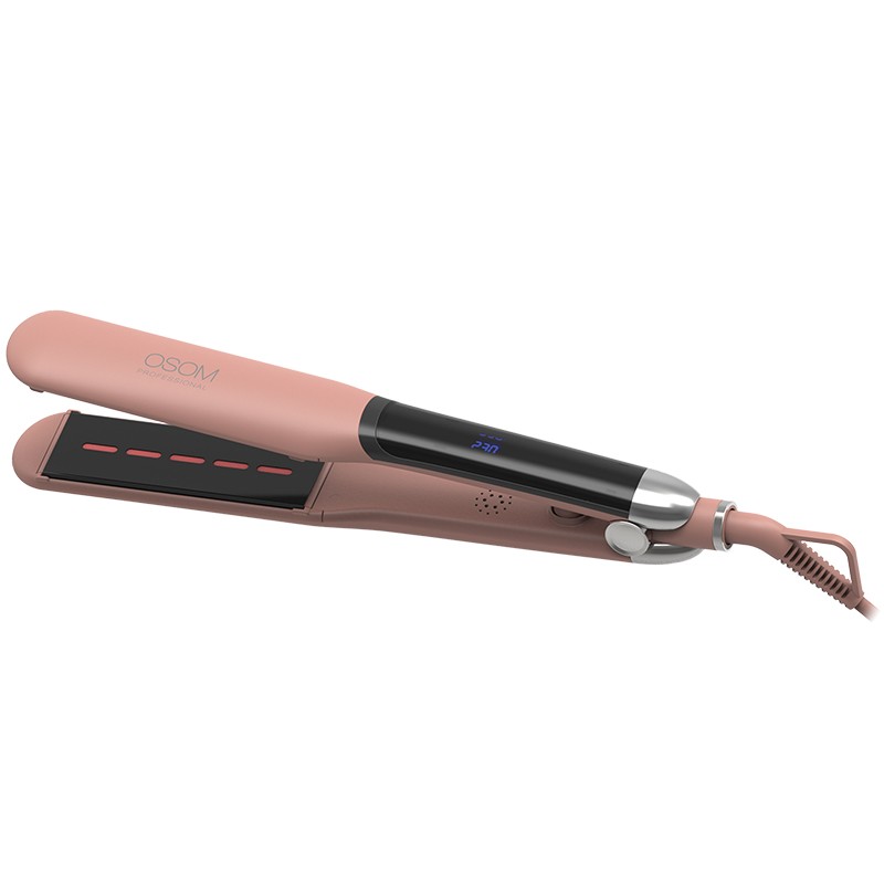 OSOM Plaukų tiesintuvas, infraredas, platus Rose Gold OSOM815RG