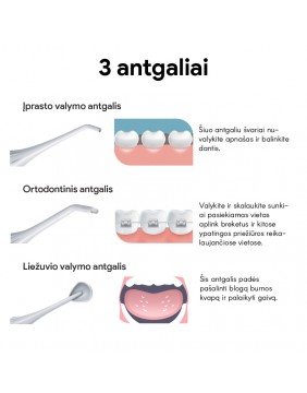 Burnos irigatorius OSOM Oral Care Silver OSOMORALWF128SILV