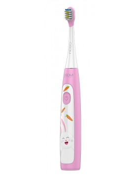 Vaikiškas, įkraunamas, elektrinis dantų šepetėlis, rožinis OSOMORALK7PINK