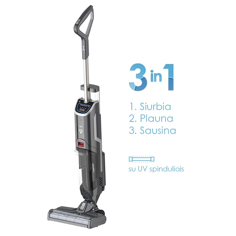 Įkraunamas plaunantis dulkių siurblys Zyle Cordless WetCleanZYWETCLEAN