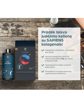 SAPIENS Forte kolagenas (sąnariams su vit. D)