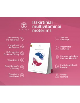 SAPIENS Multivitaminai moterims