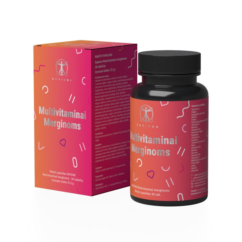 SAPIENS Multivitaminai Merginoms