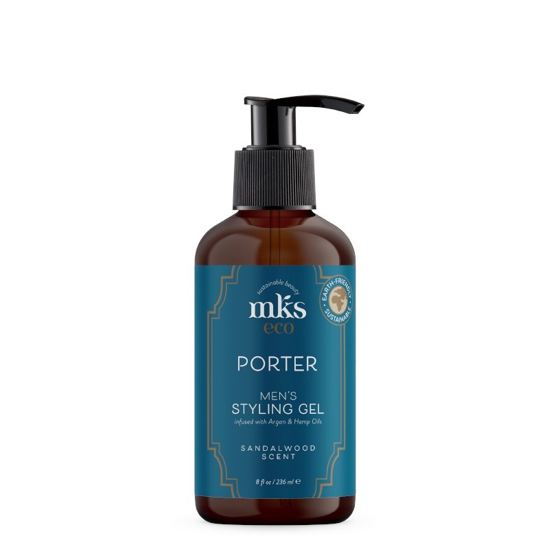 MKS eco (Marrakesh) PORTER vyriškas plaukų formavimo gelis, 236 ml.