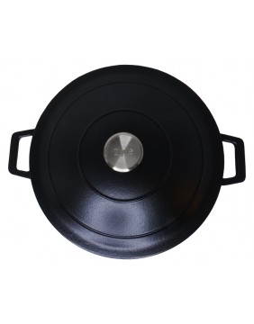 Apvalus emaliuotas ketaus puodas ZY026BKI