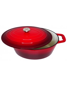 Ovalus emaliuotas ketaus puodas ZY036RKI