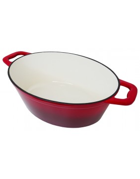 Ovalus emaliuotas ketaus puodas ZY036RKI