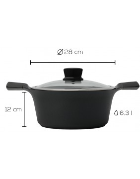 Indukcinis puodas su dangčiu Zyle ZY3028PT