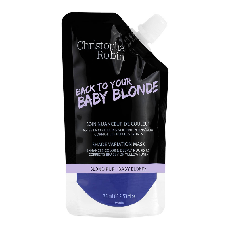 Christophe Robin SHADE VARIATION MASK - BABY BLONDE dažanti plaukų kaukė