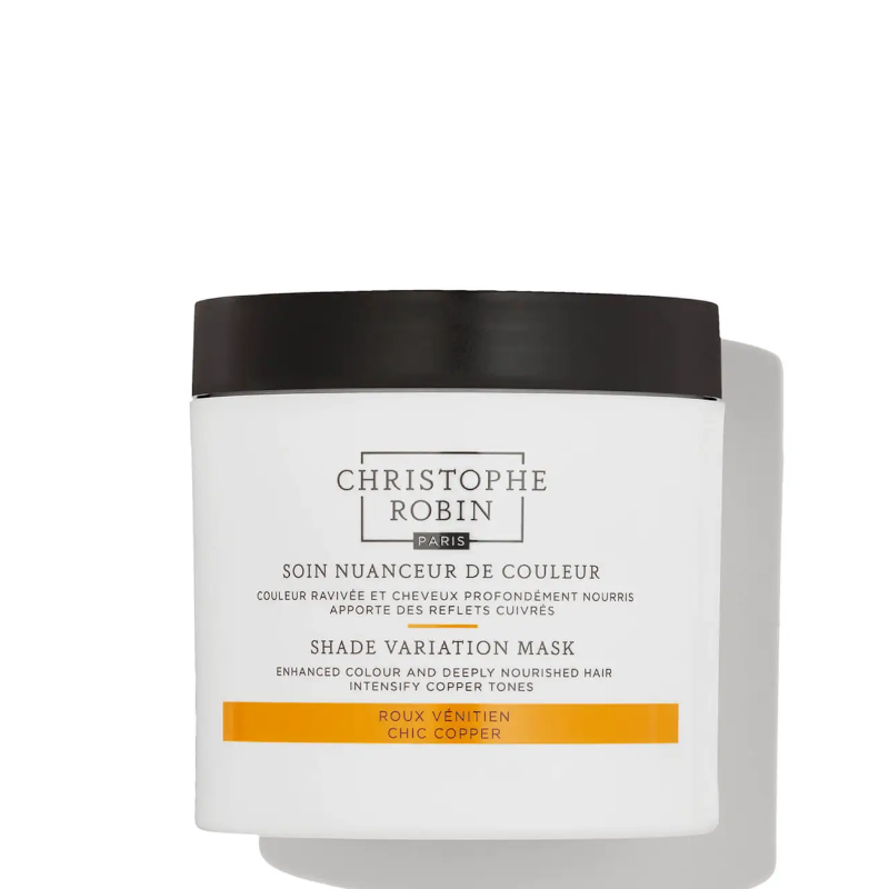 Christophe Robin SHADE VARIATION MASK - CHIC COPPER dažanti plaukų kaukė, 250 ml.