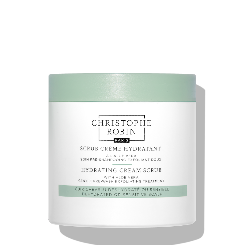 Christophe Robin HYDRATING CREAM SCRUB kreminis galvos odos šveitiklis su alijošiumi, 250 ml.