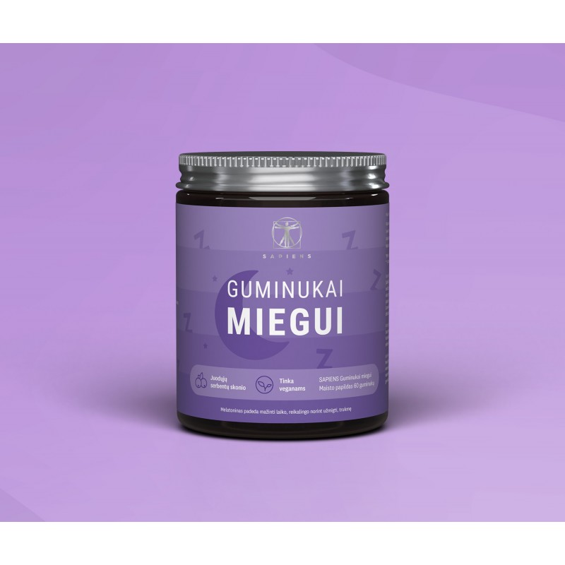 SAPIENS Guminukai miegui (su melatoninu)