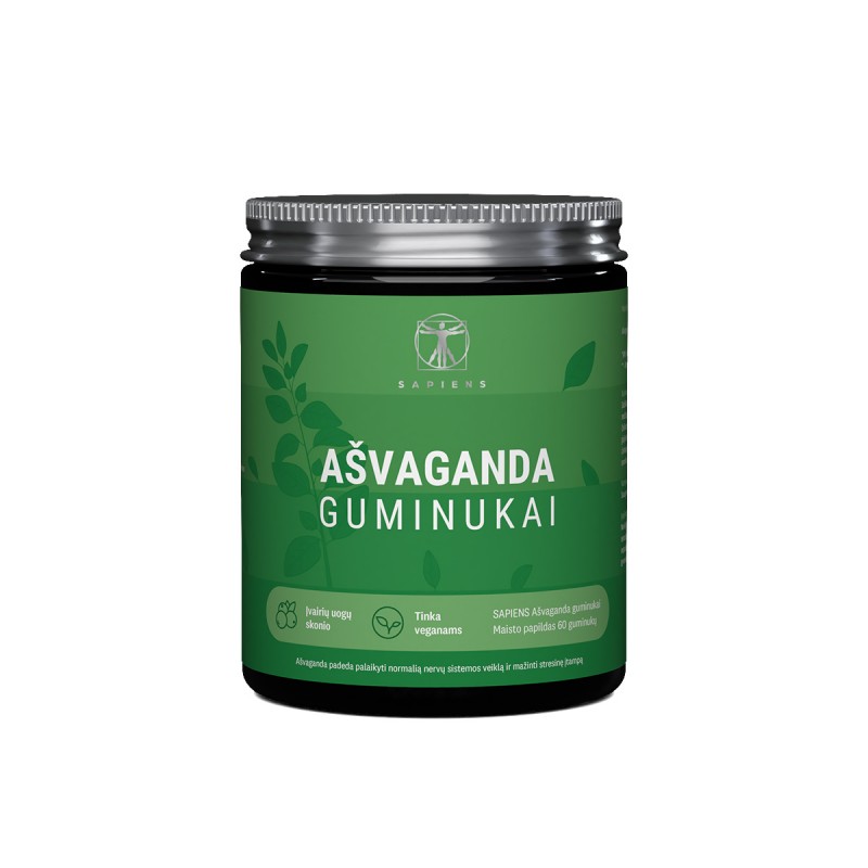 SAPIENS Ašvaganda guminukai