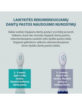 K-MOM Vaikiškas dantų šepetėlis II etapo (nuo 5 iki 8 metų)