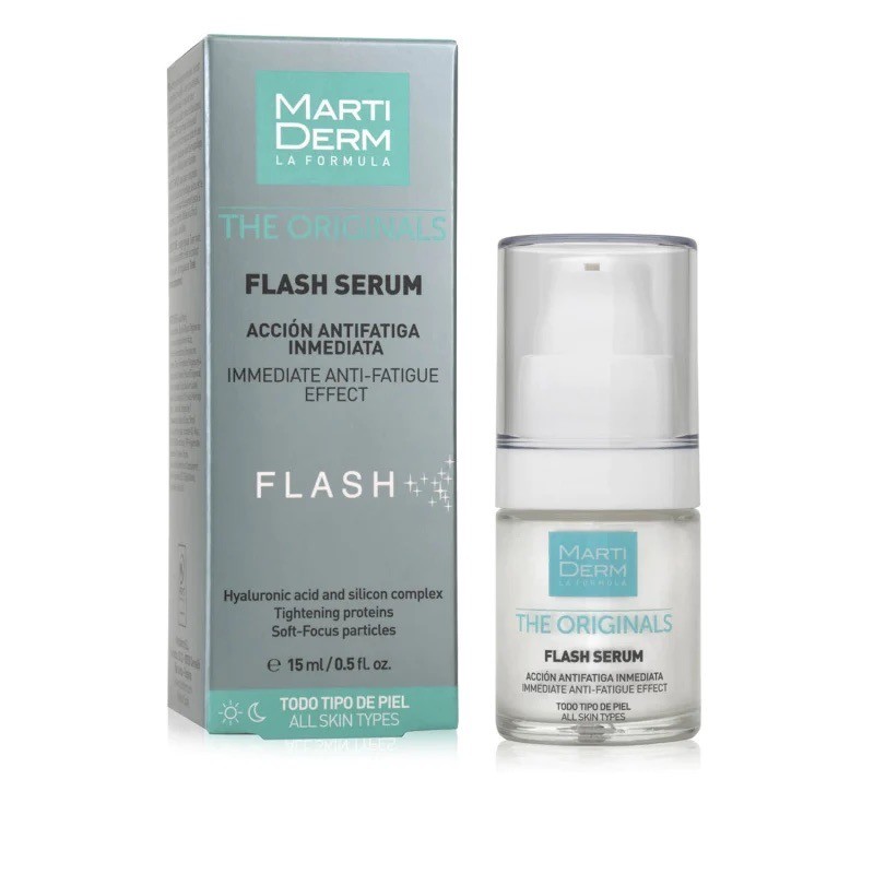 Martiderm VEIDO SERUMAS FLASH, GREITAI ŠALINANTIS NUOVARGIO ŽYMES, 15 ML