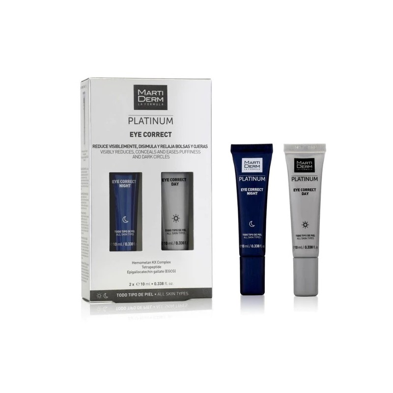 MARTIDERM DIENINIS IR NAKTINIS PAAKIŲ KOREKCINIS KREMAS EYE CORRECT, 2 x 10 ML